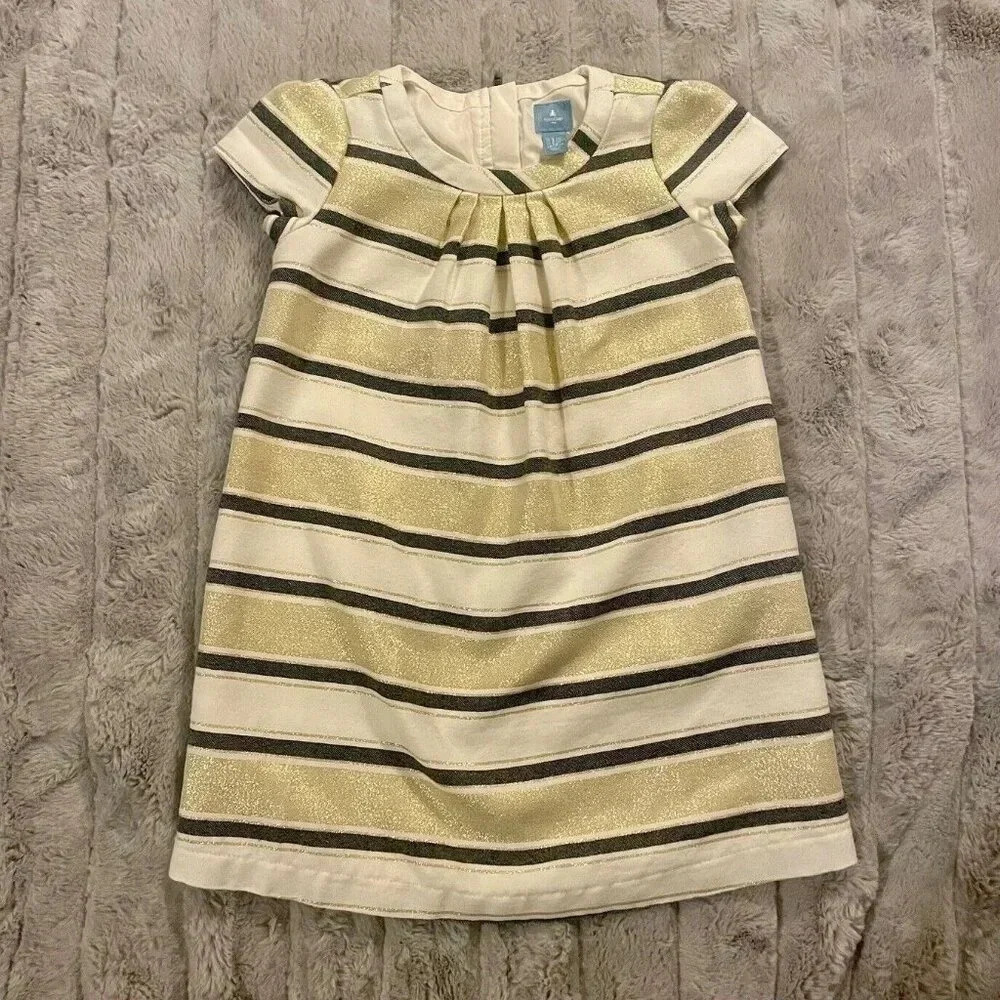 Gap Blue and Gold Sparkle Dress Size 4 Years